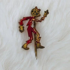 Vtg Ready Kilowatt Power Company Electric Mascot Advertising Stick Pin