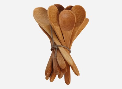 Danish House Doctor Mini Bambus Holz Löffel 12er Set Dessert Eis Kinder