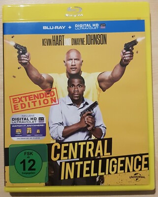Central Intelligence (2016 Blu-Ray) Dwayne Johnson, Kevin Hart, Amy Ryan