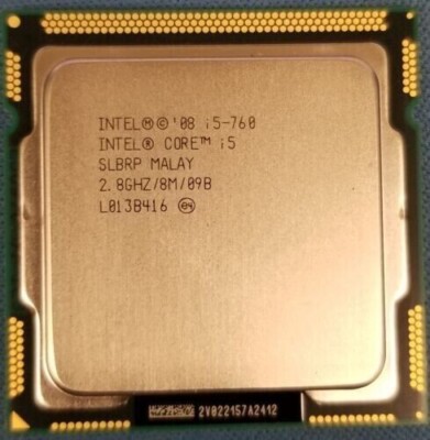 LOT OF 15  Intel Core i5-760 SLBRP 2.8GHz LGA1156 Quad Core CPU Processor.