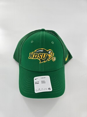 #ad Nike North Dakota State NDSU Legacy91 Trucker Hat Green Swoosh Flex OSFM New $13.49