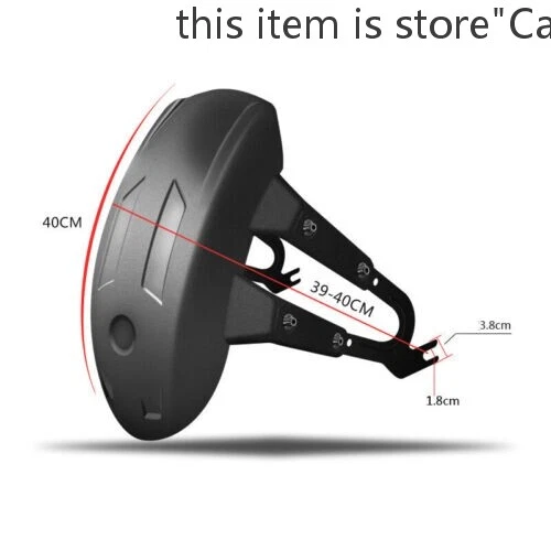 1PC Motorcycle Bike Modified Rear Fender Mudguard License Plate Splash Guard - Изображение 2 из 4