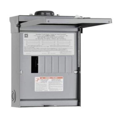 Homeline 100 Amp 6-Space 12-Circuit Outdoor Electrical Panel