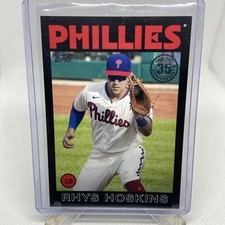 2021 Topps Update 1986 Topps Insert Rhys Hoskins 86B-13 Black Parallel 69/299