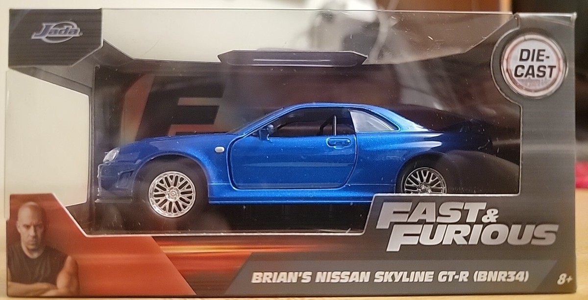 Jada Fast And Furious 1/32 Brian's Nissan Skyline GT-R (BNR34) | eBay