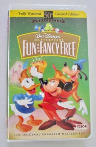 Walt Disney S Masterpiece Fun And Fancy Free 50th Anniversary Vhs Tape Ebay