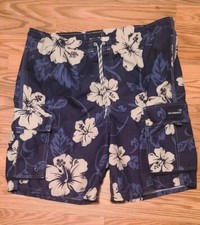 Men's Lg Swim Shorts Old Navy Tropical Beach Shorts T37/102 
