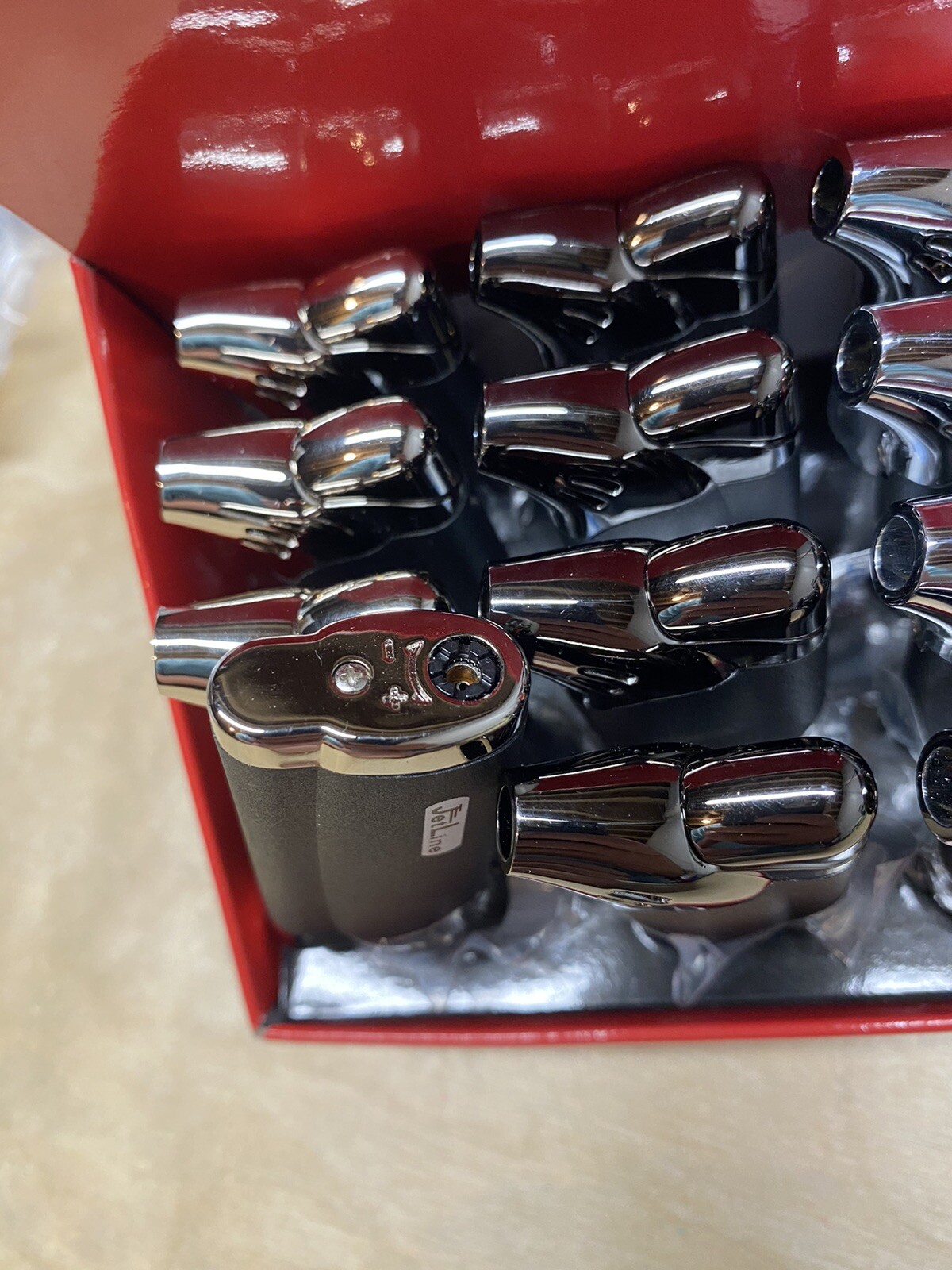 Jetline PipeG Soft Flame Pipe Lighter Black and Chrome New eBay