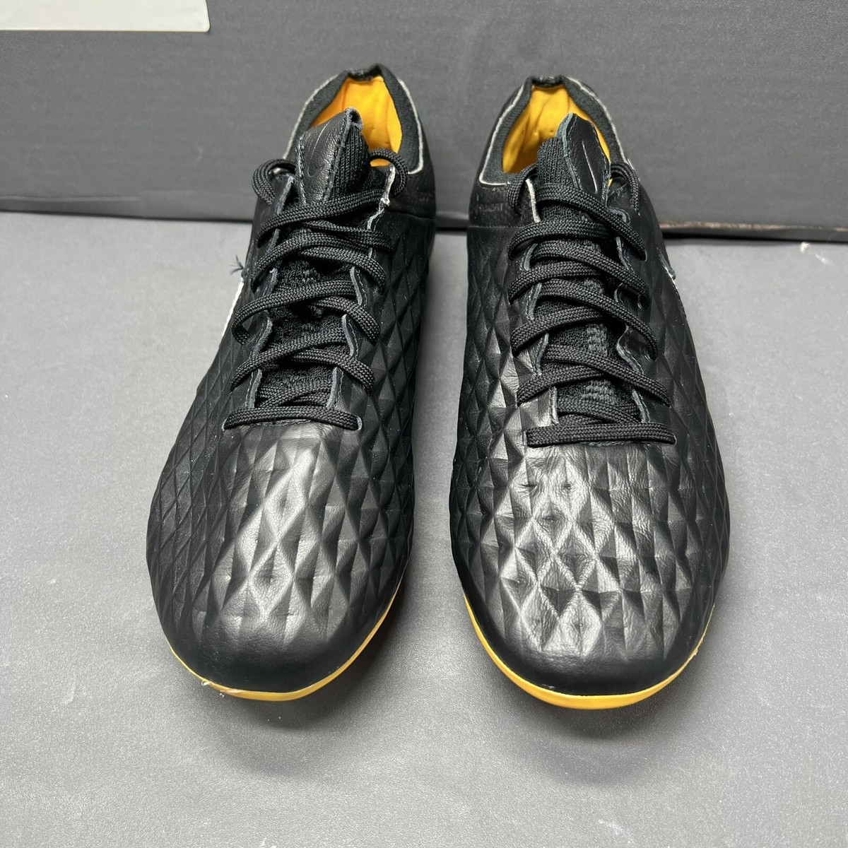 Size 5 - Nike Tiempo Legend 8 Elite Tech Craft FG Black Pro Gold