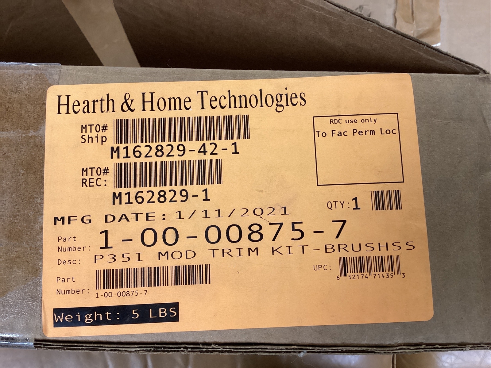 Fireplace Door Trim Kit eBay