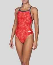 ✅ New ARENA Oragami Lightech Swimsuit One Piece Bathing Suit Women's - Size 24