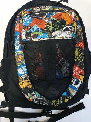 north face sticker bomb backpack