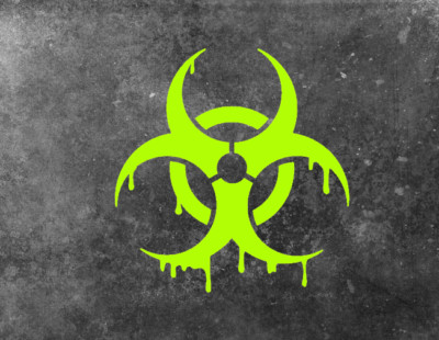 Aufkleber Biohazard Car Auto Sticker Tuning JDM Decal Bike Virus Neon Gelb 