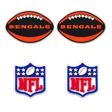 NFL Cincinnati Bengals Football Team For Crocs Shoe Charms Jibbitz - 4 pieces