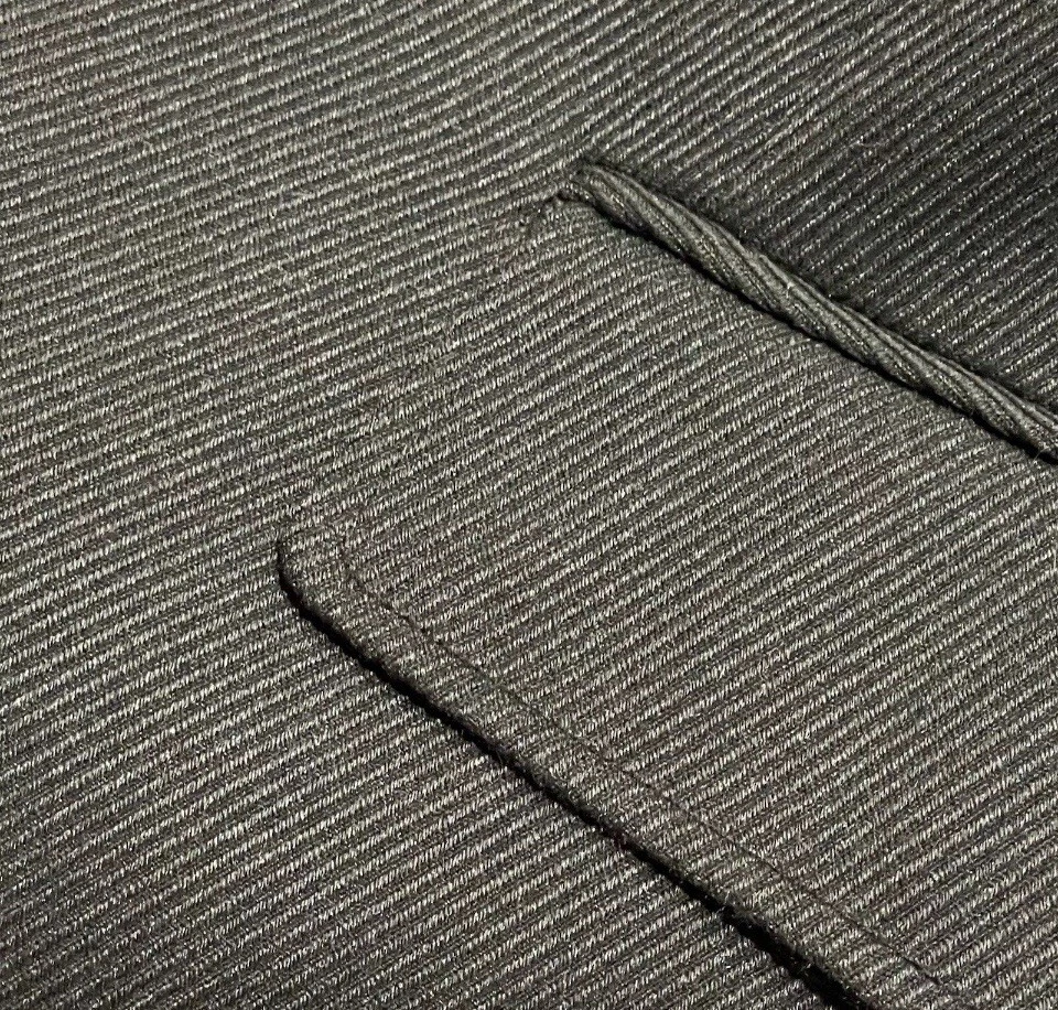 NWOT Perry Ellis Portfolio Mens Herringbone Long Over Coat Gray 46R XXL Waterpr - Image 3 of 4