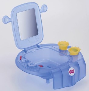 Ok Bebe Ninos Lavabo Fregadero Espacio Azul Transparente Ebay