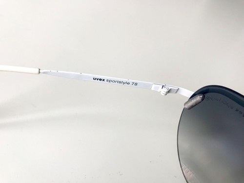 Vintage uvex Quien 78 Blanco Gafas de Sol Escudo Esquí W. Germany 80s - Imagen 9 de 10
