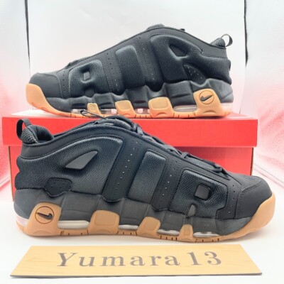 Size 6.5 - Nike Air More Uptempo Low Black Gum for sale online | eBay