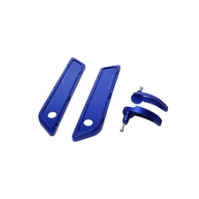 Blue CNC-CUT Saddlebag Hinge Latch Covers for Harley Electra Glide FLHTK FLTRXS
