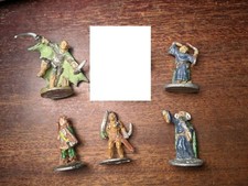 RARE Lot 5 VTG Ral Partha Dungeons Dragons Indian Monkey More 70s Figure Pewter