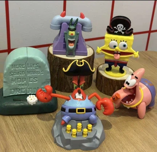 2024 KFC Personaje de Bob Esponja Halloween Happy Meal Juguetes Completados 5 Piezas Nuevo en Paquete - Imagen 4 de 11