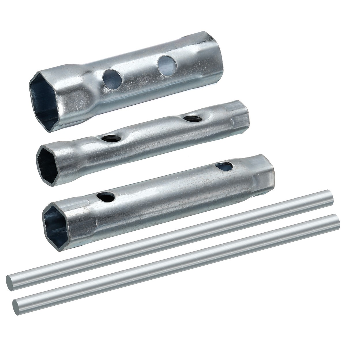 10-teiliges Steckschlüssel-Set – Doppelendig 6–22 Mm, Mit Drehstangen, Für Zündkerzen & Schrauben