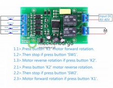 NEW Limit 20A DC Motor Controller 5V 12V 24V Driver Module CW CCW Reversible