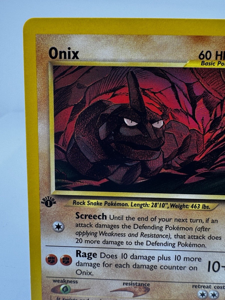 Onix 69/111 Neo Genesis Common 1st Edition Pokemon TCG Near Mint