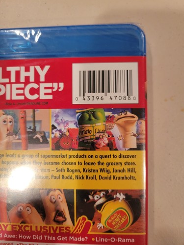 Columbia Picture Sausage Party New Factory Sealed Comedy Blu-Ray Disc Media Film - Picture 8 of 12