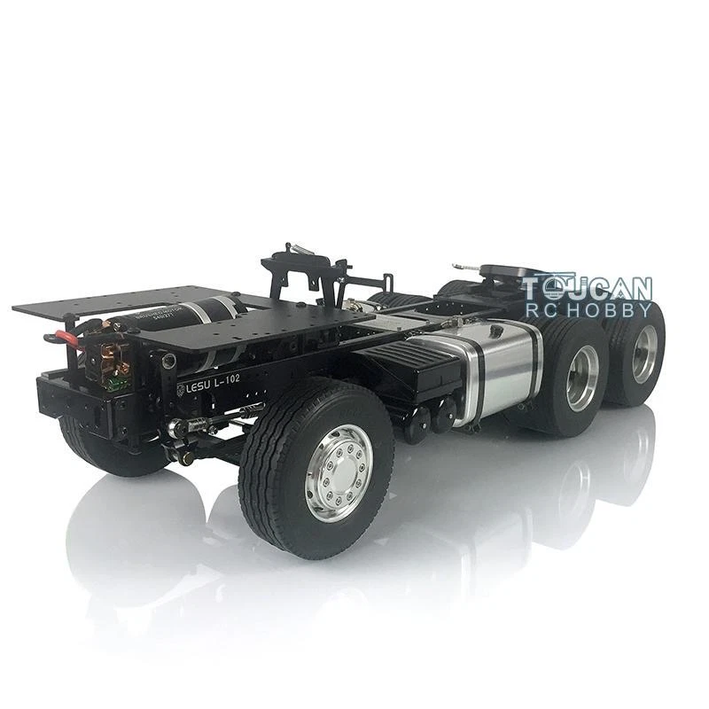 LESU 6*4 Metal Chassis 2Speed Gearbox 1/14 DIY For TAMIYA RC Tractor Truck - Image 3 of 4