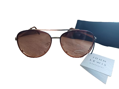 John Lewis Brown Tinted Gold Frame Sunglasses Filter Category