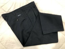 NWOT CHAPS Men's Dk Blue Cuffed Pants 38x32