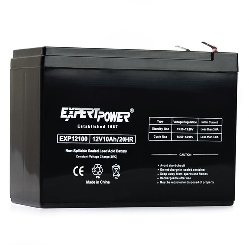 ExpertPower 12V 10AH SLA Battery replace REC10-12 ES10-12S PSH-12100F2 UB12100-S - Picture 3 of 6