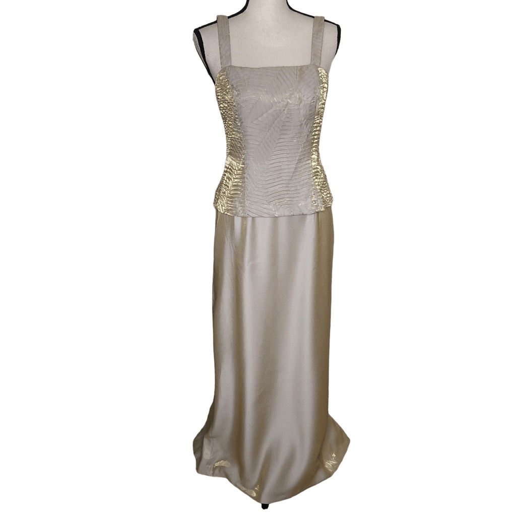 alex evenings gold dress Alex Evenings Long Sleeveless Ombre Glitter Mesh Dress with Cowl Neckline and Cascade Detail Skirt WINE MULTI / 18 main image 0