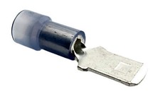 100pcs, US-made, Insulated Quick-Disconnect Terminals, Male, for 16-14 AWG, 0.25