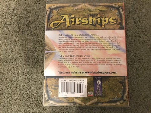 Bastion Press: Airships by Sam Witt NM Condition TSR D&D D20 - Picture 2 of 2