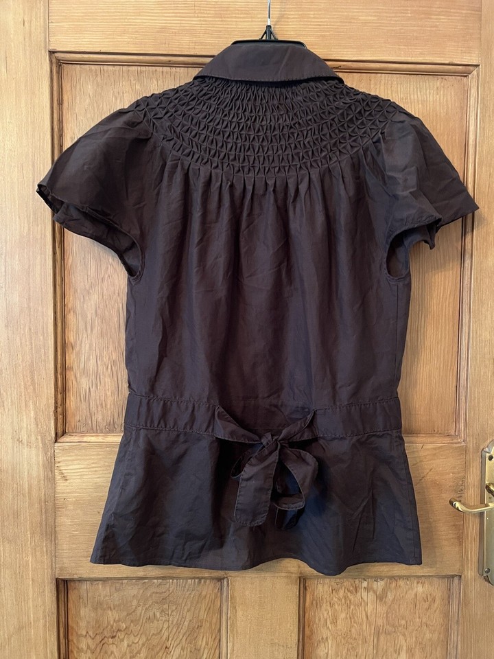 Ted Baker Women’s Top Brown Blouse/top Size 2 UK 10 eBay