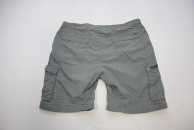 Columbia Omni-Shade Cargo Shorts Gray Fishing Hiking Camping Mens