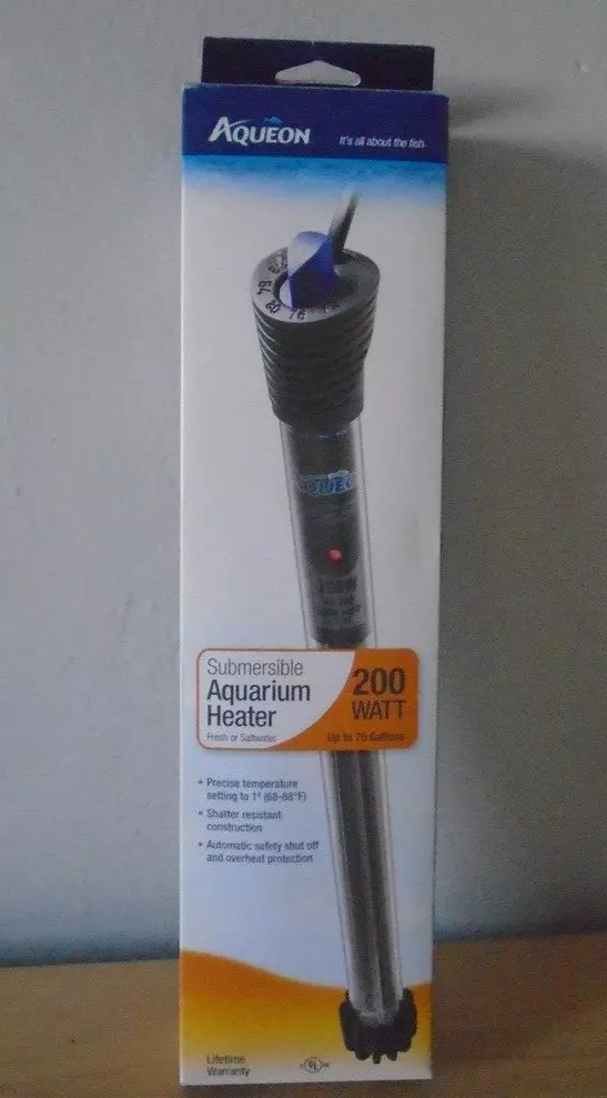 Aqueon Submersible Aquarium Heater 200 Watts Up to 75 Gallons eBay