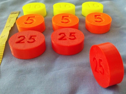 LOT 9 Replacement Coins compatible Fisher Price Cash Register 2044 & 926 91-94 - Picture 3 of 5