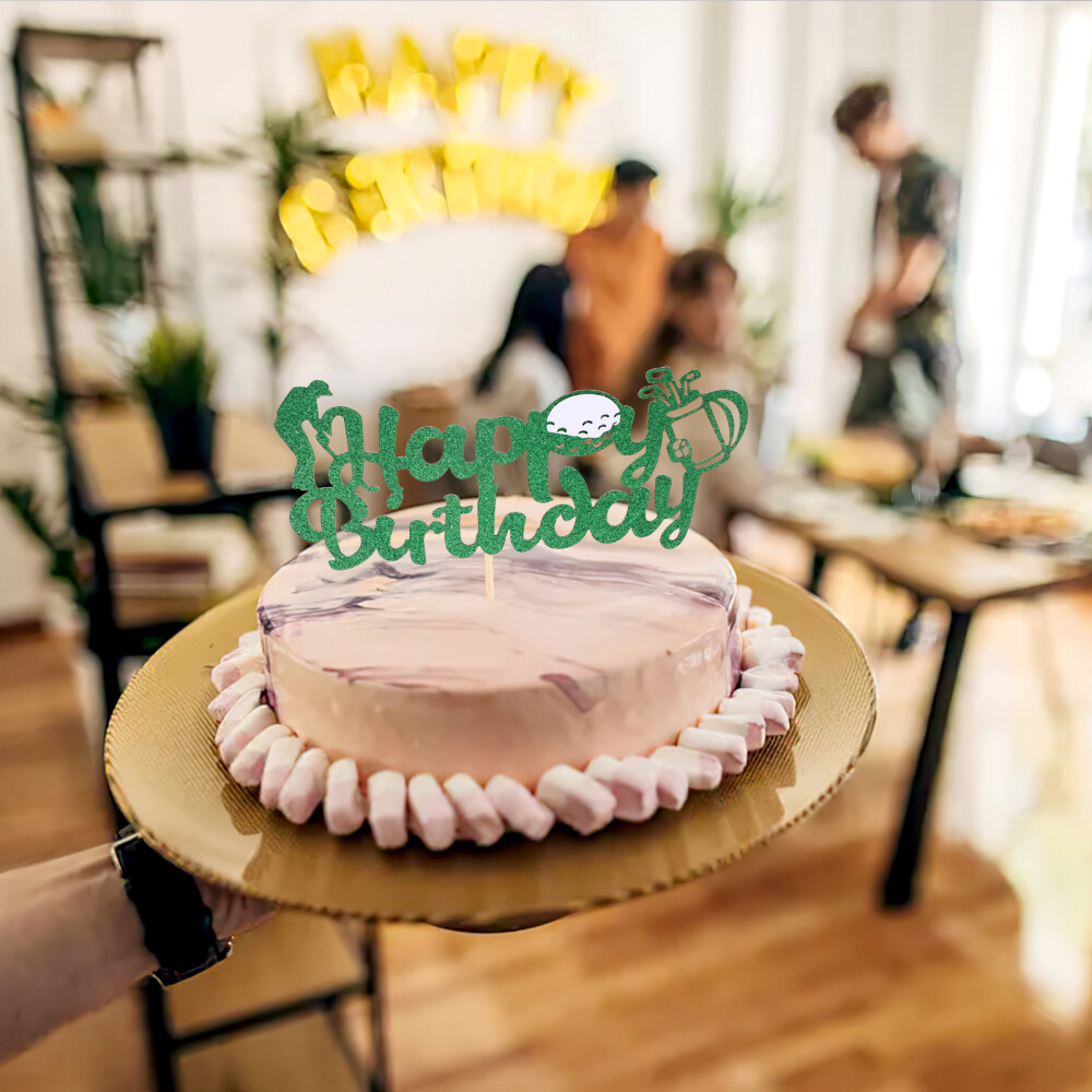 Wjelet Geburtstagskuchenaufsatz Racing-Thema - Rennflaggen Deko