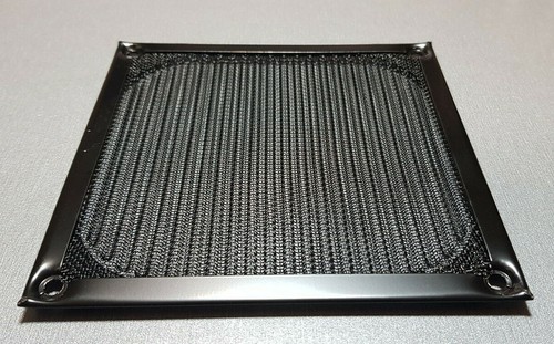 120mm Square Fan Mesh Grill Guard Stainless Steel Black Anodized AFM-120M - Picture 3 of 3