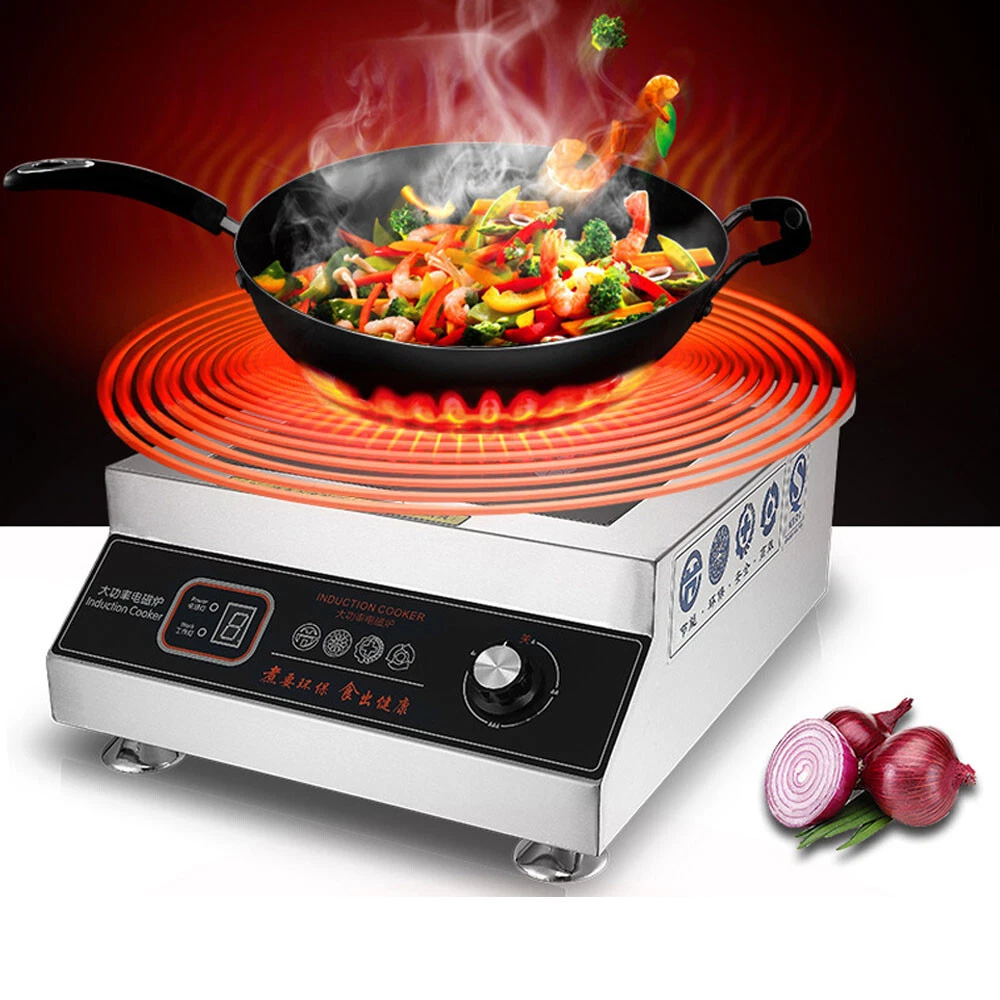 5KW High Power Commercial Electric Induction Cooker Cooking Machine 220V