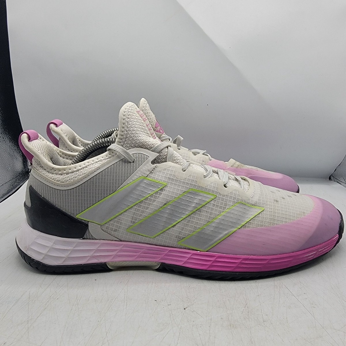 Adidas Adizero Ubersonic 4 Mens 10.5 Tennis Shoes Crystal White HR1915 Size 10.5 - Adidas Adizero Ubersonic 4 Crystal White Pulse  main image 3