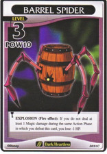 KINGDOM HEARTS TCG Base Set 50/91C BARREL SPIDER Level 3 NM Disney Trading Card
