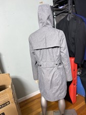 Merrell Insulated Coat Womens M Gray Hooded Full Zip