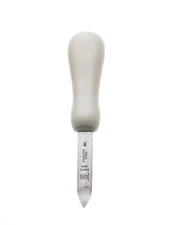 Mercer Culinary Bent Tip Stainless Steel 2.75" Oyster Knife - White