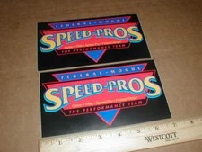 2 vtg Federal Mogul Speed-Pro Carter TRW drag Racing decal sticker NOS lot