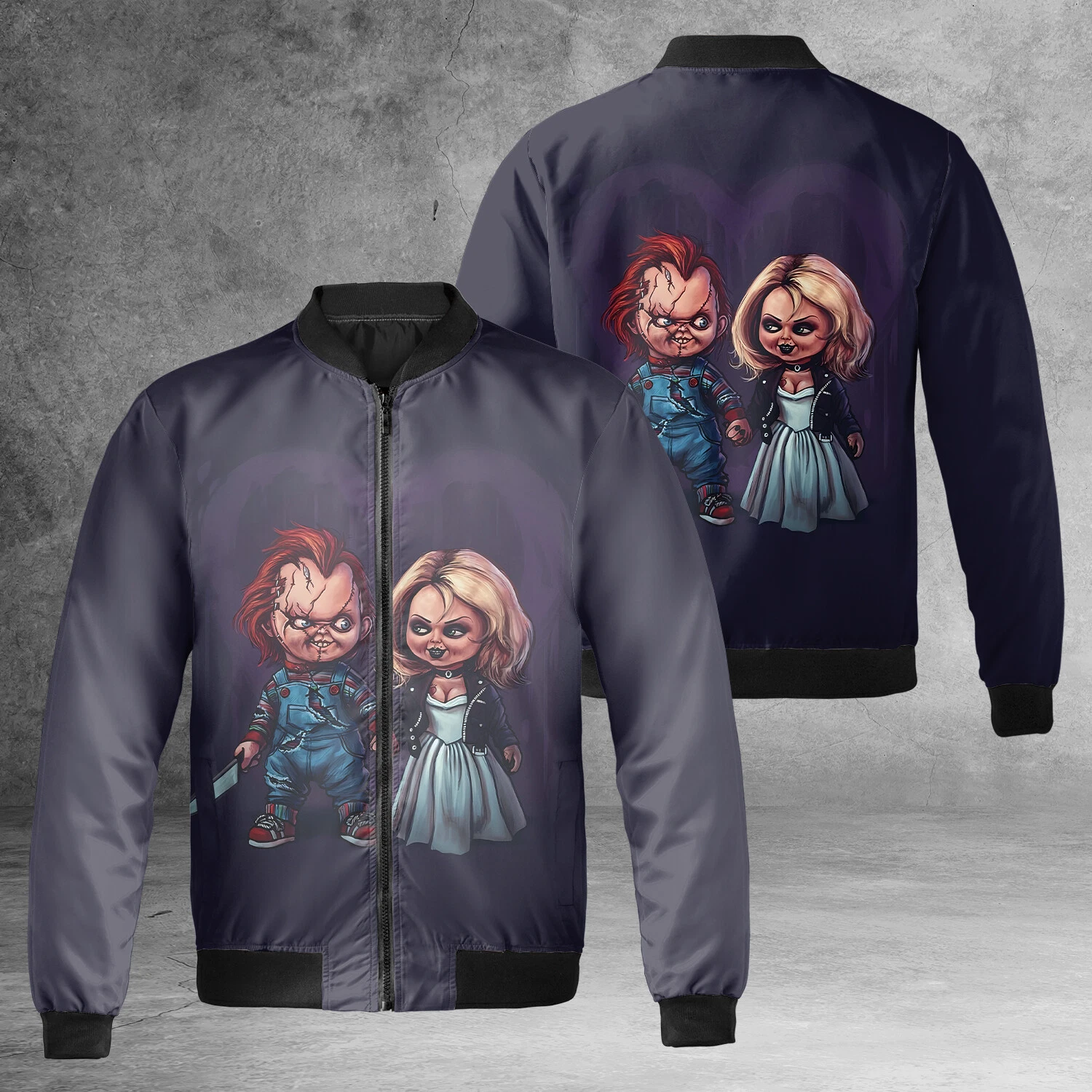 Chucky And Tiffany Horror Couple Til Death Do Us Part Jacket