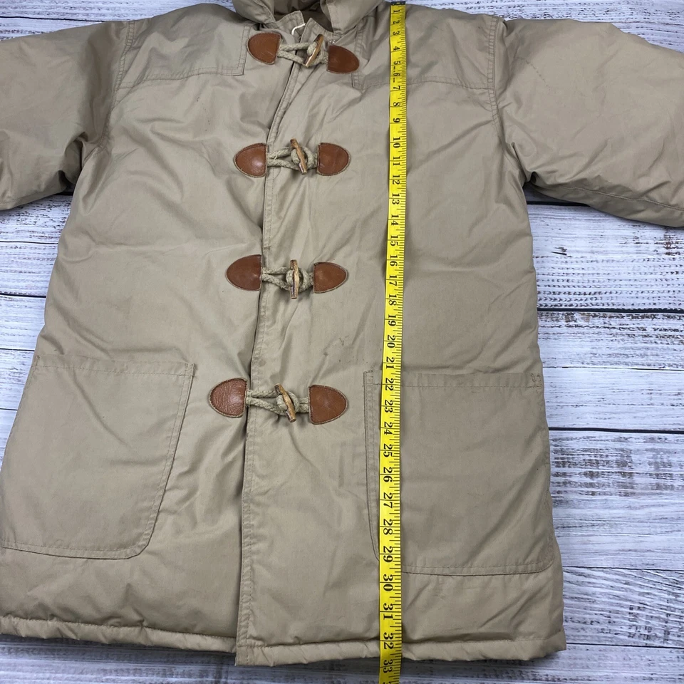 Abrigo Chaqueta acolchada de plumón de pato beige GANDER MOUNTAIN DE COLECCIÓN para hombre medio palanca delantera Foto 2 de 4